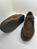 Derbies Wallabee WE DO à Plateforme Striée en Daim Marron — Look Urban-Chic