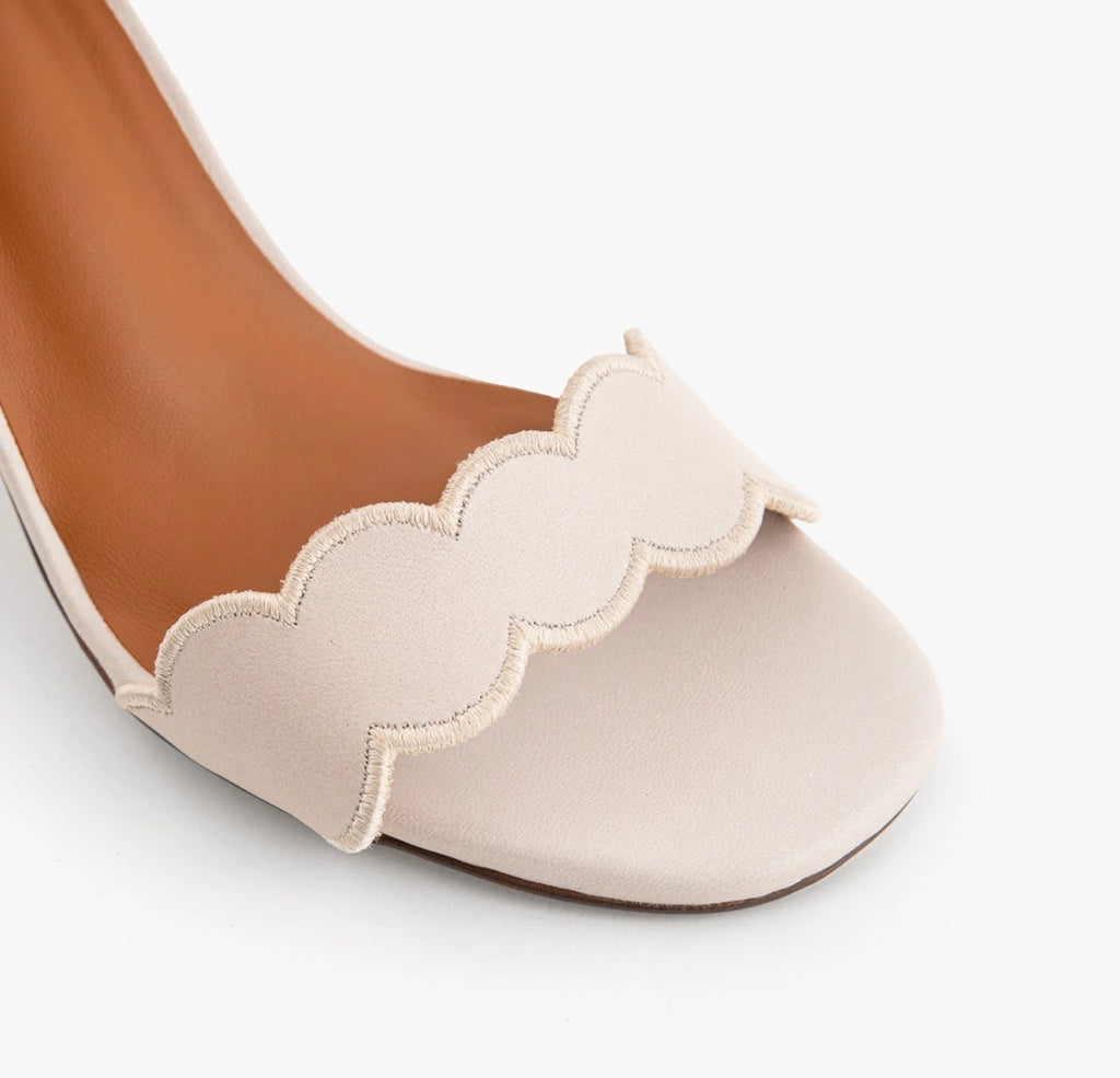 Sandales MAISON TOUFFET Sandrine cuir lisse beige