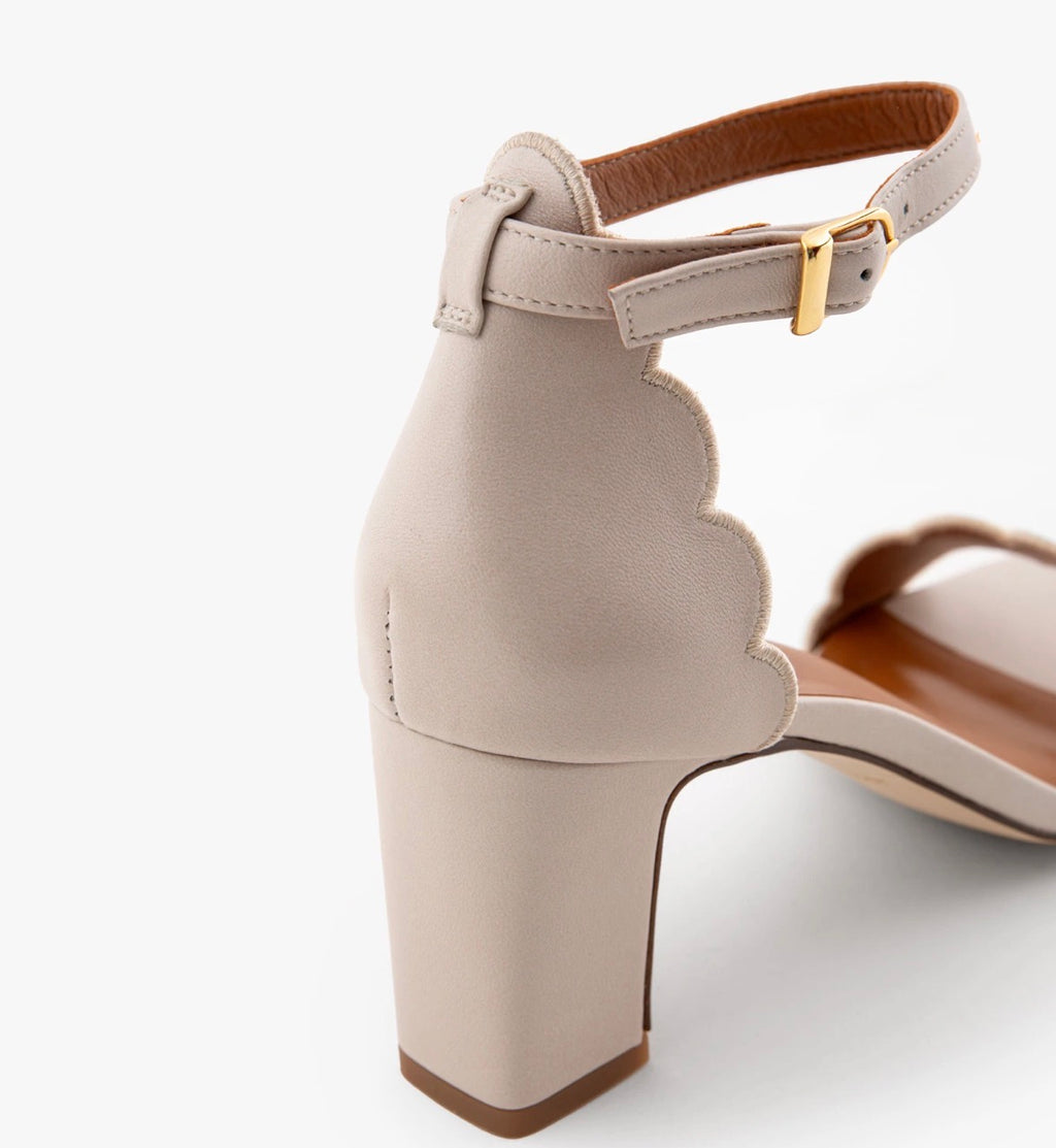 Sandales MAISON TOUFFET Sandrine cuir lisse beige