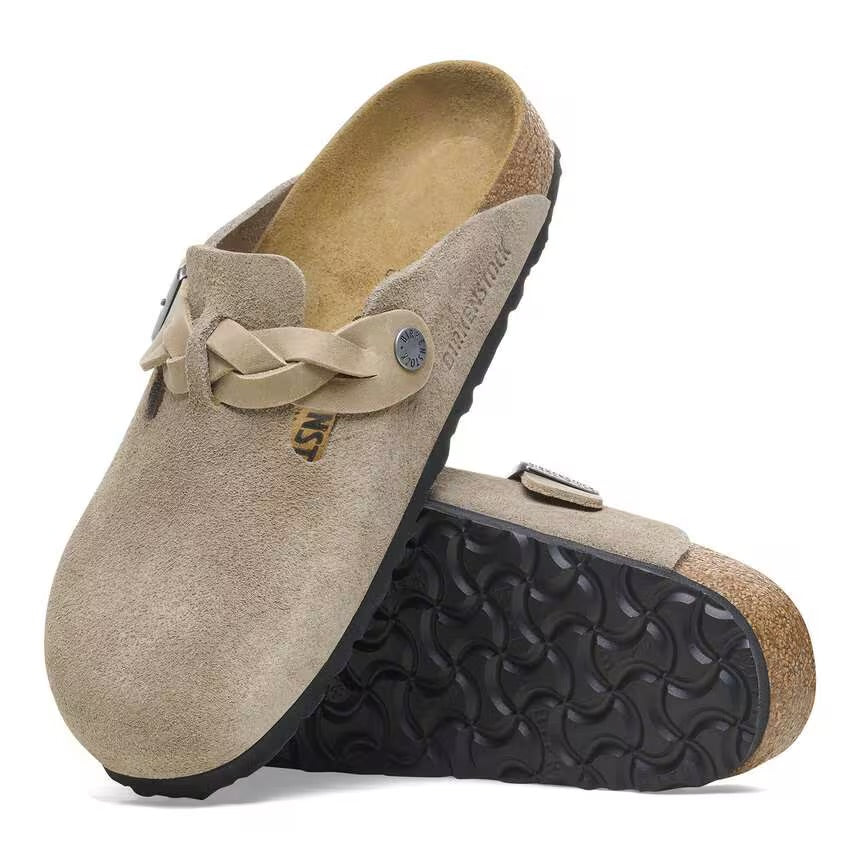 Sabots BIRKENSTOCK Boston Braided Taupe