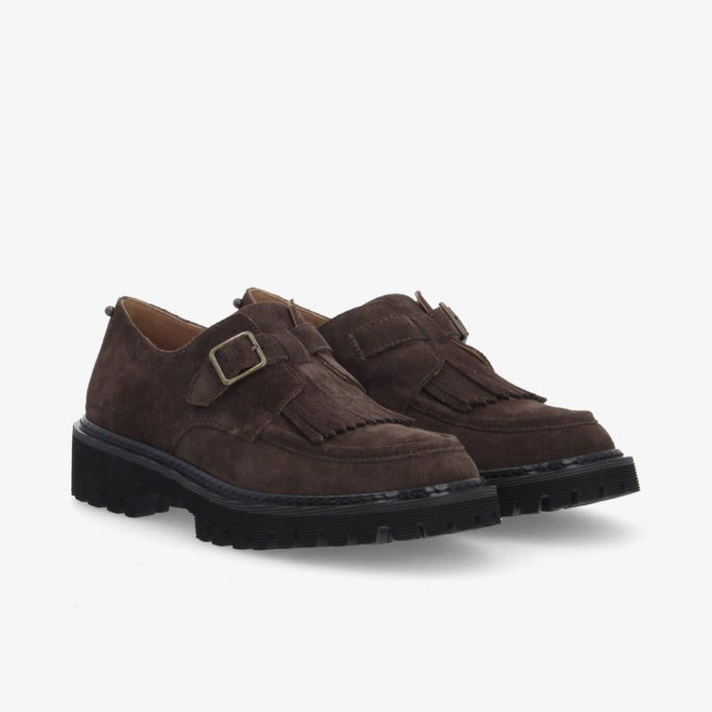 Derbies SCHMOOVE MYSEN PLT BUCKLE W Suede Marron