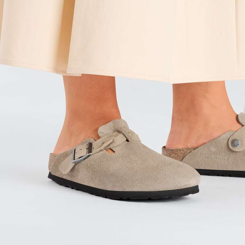 Sabots BIRKENSTOCK Boston Braided Taupe