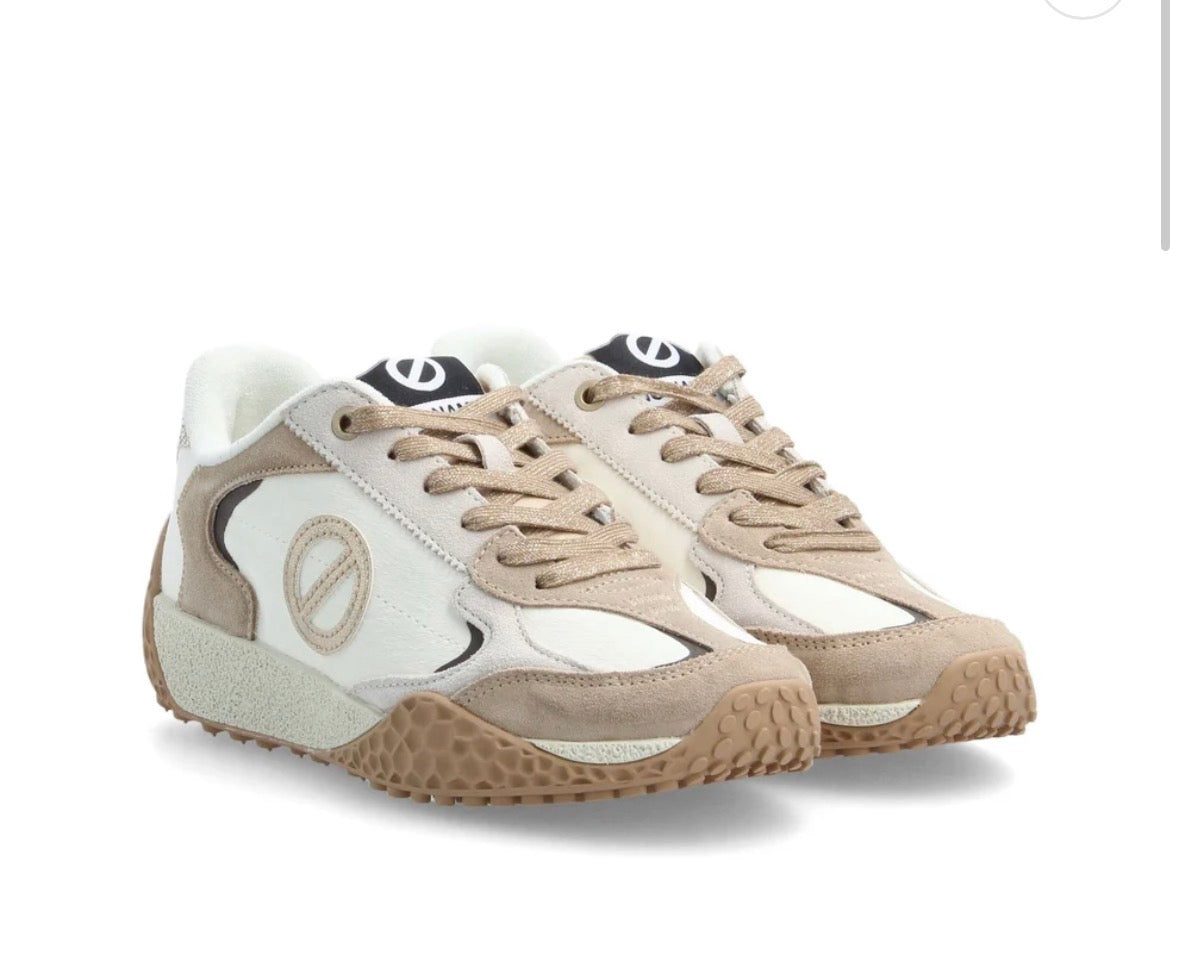 Baskets NO NAME KATE SNEAKER W BLANC CASSE/BEIGE