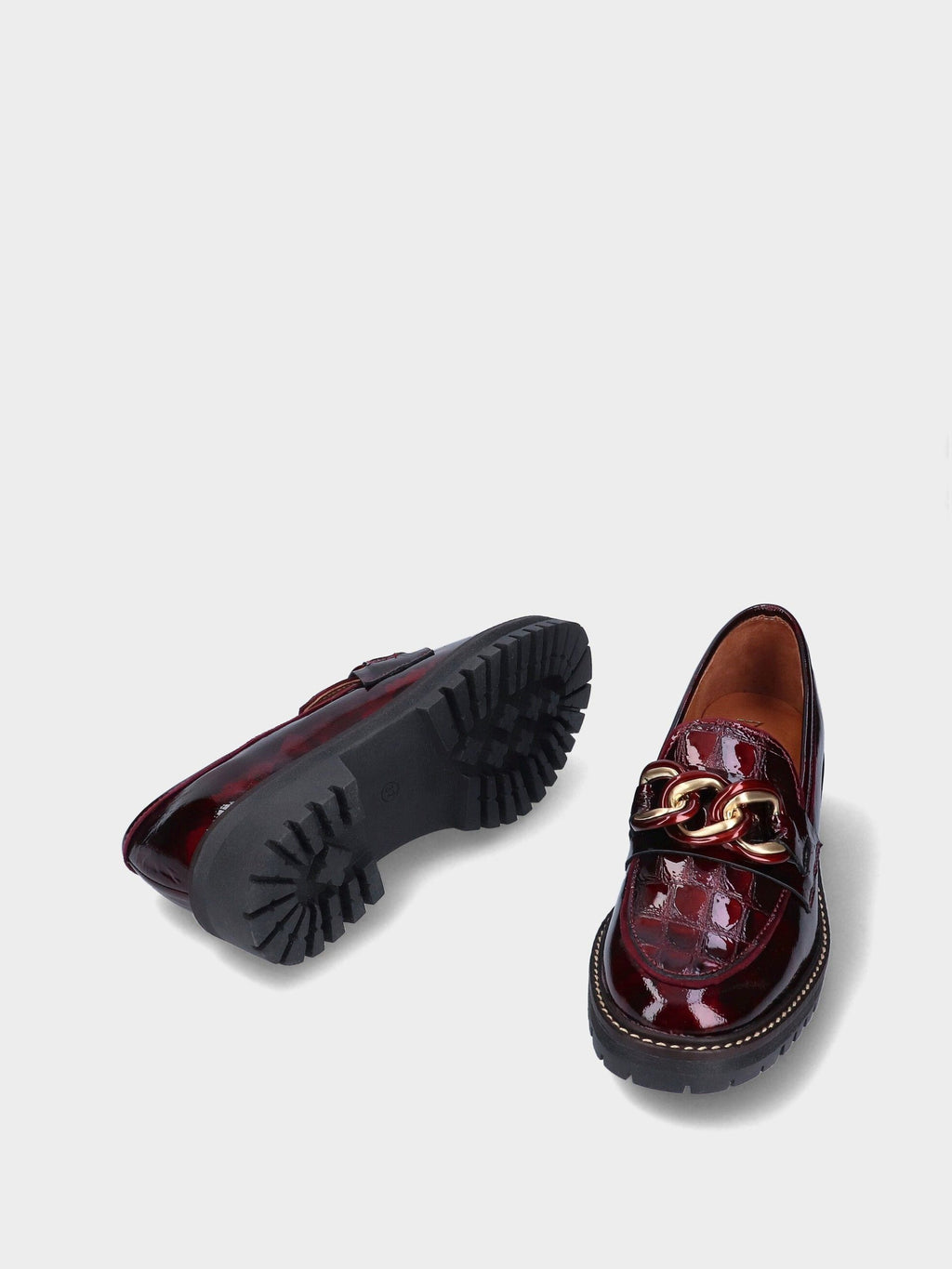 Mocassins MLV Cuir Bordeaux Raquel 115