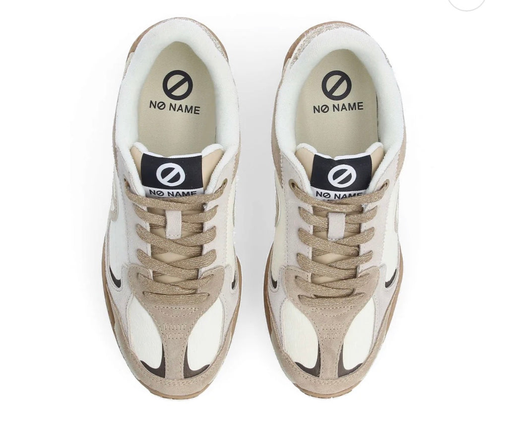 Baskets NO NAME KATE SNEAKER W BLANC CASSE/BEIGE