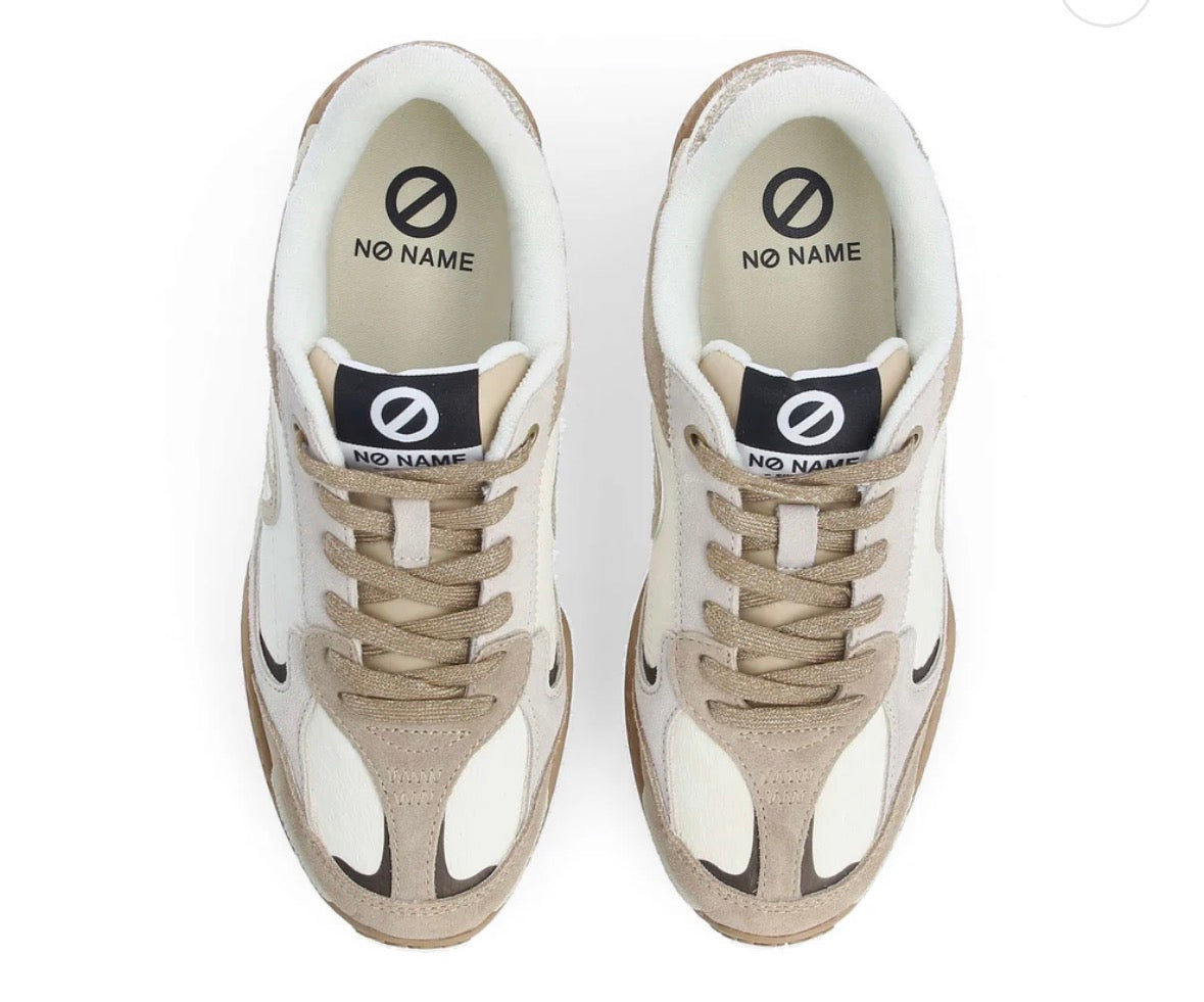 Baskets NO NAME KATE SNEAKER W BLANC CASSE/BEIGE