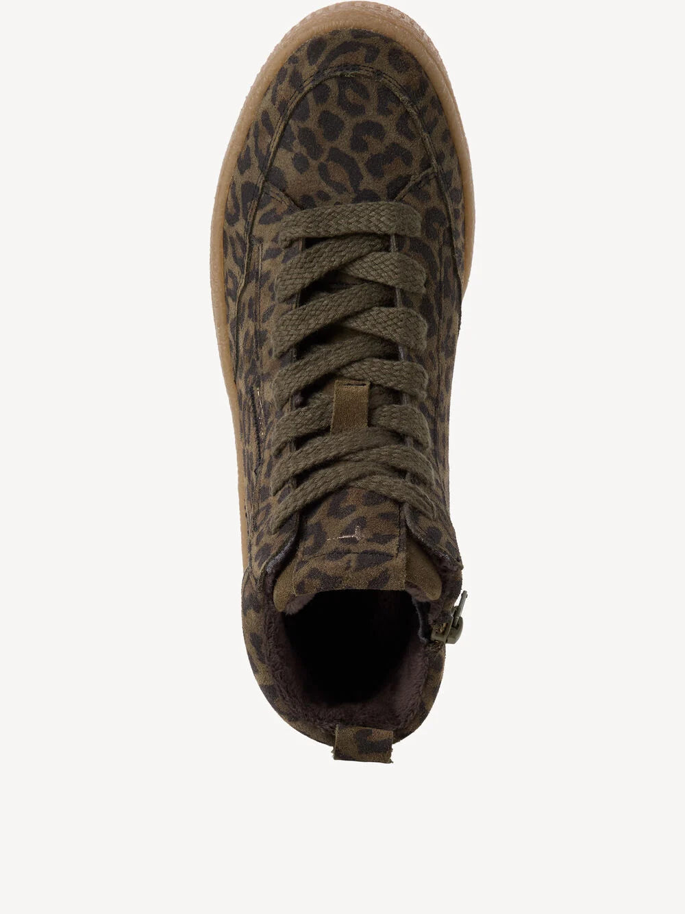Baskets TAMARIS léopard kaki