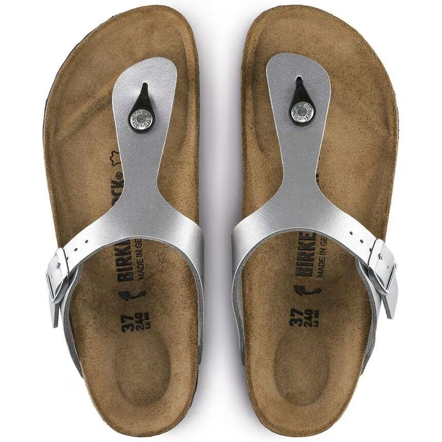 Mules BIRKENSTOCK Gizeh BS Silver