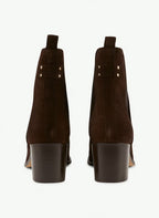 Bottines MAISON TOUFFET ESMEE cuir velours marron