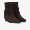 Bottines SCHMOOVE LEONIE ZIP BOOTS W SUEDE • MARRON FONCÉ
