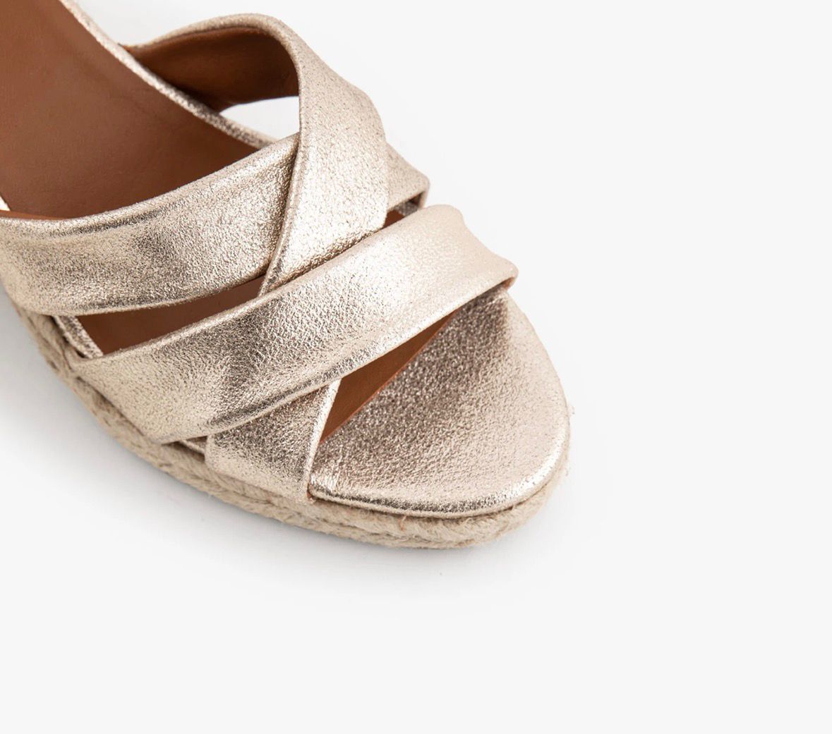 Sandale MAISON TOUFFET IRIS Cuir pailleté doré clair