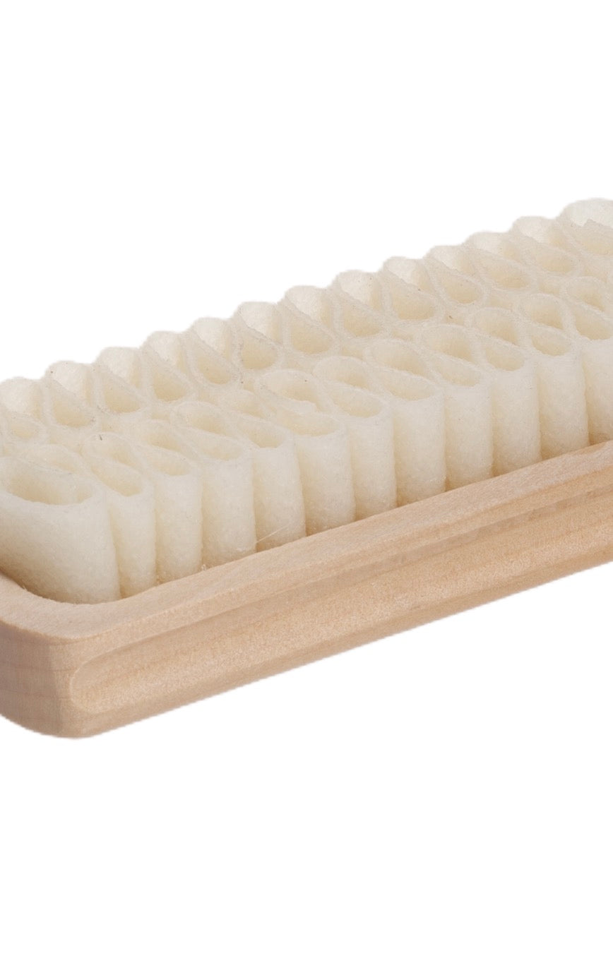 Brosse pour daim & nubuck - brosse crêpe dos bois