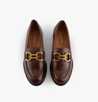 Mocassins Lyna - Cuir glacé whisky - MAISON TOUFFET