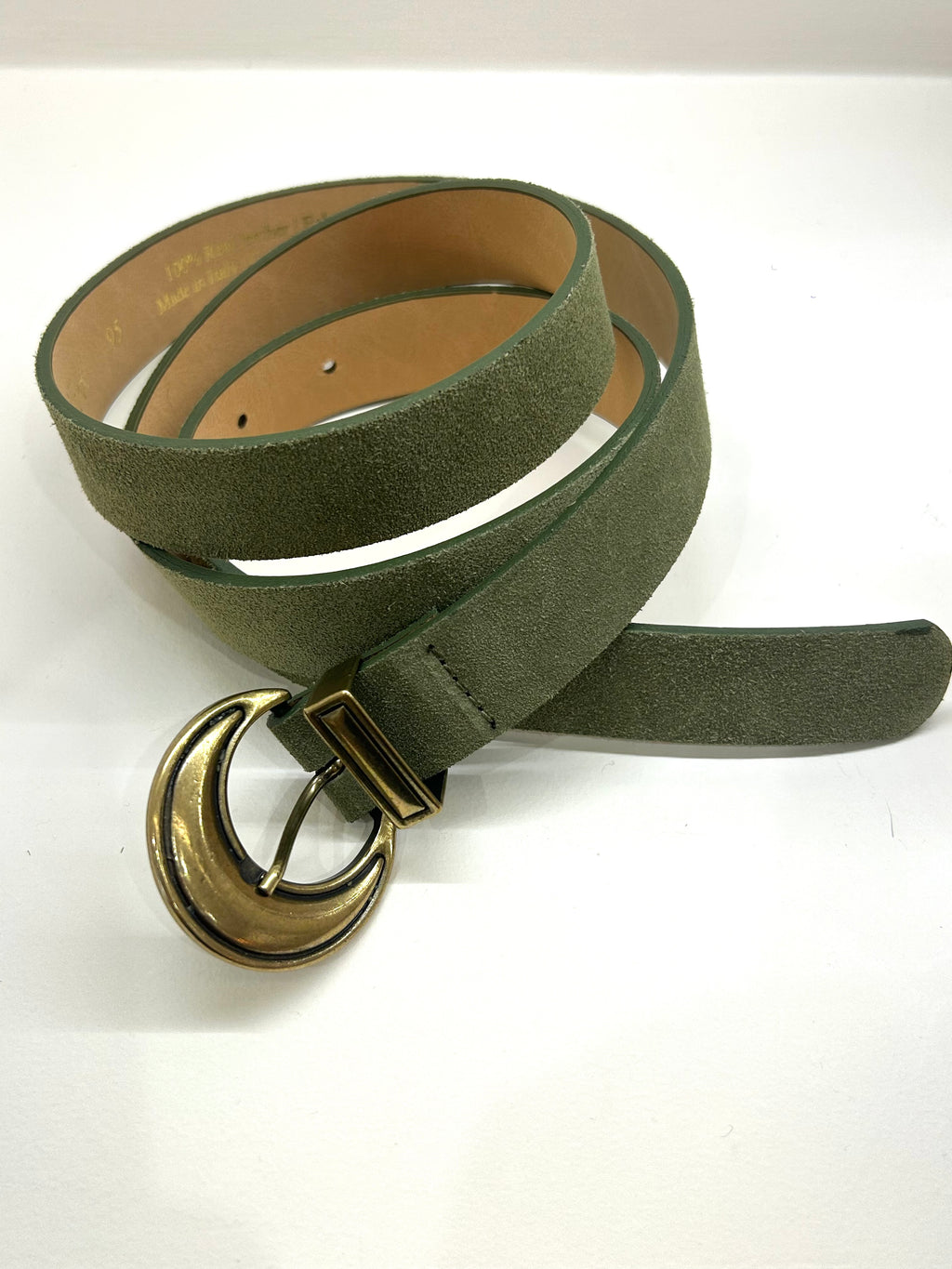 Ceinture en cuir Damaris kaki