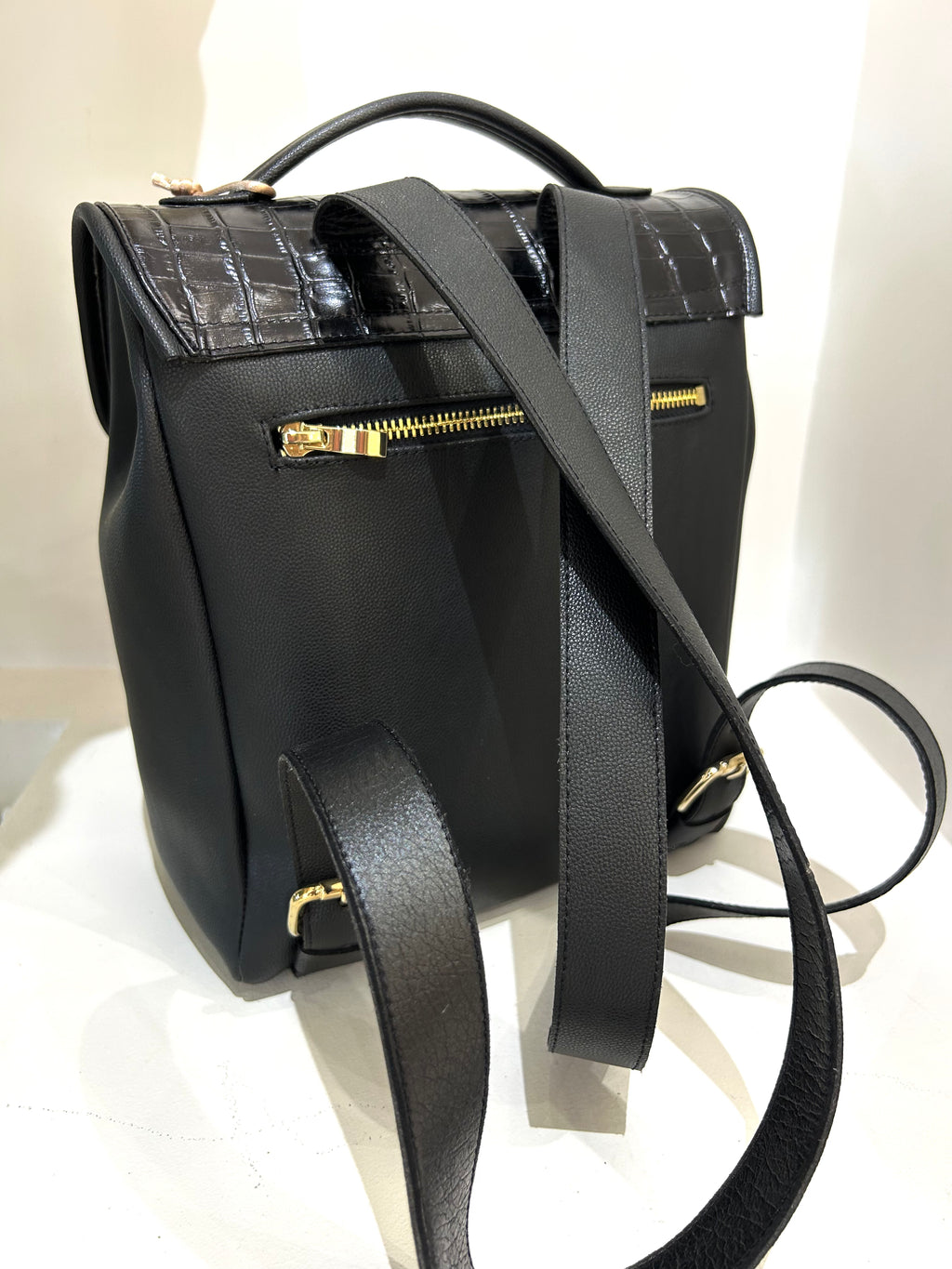 Sac à dos MLV cuir noir