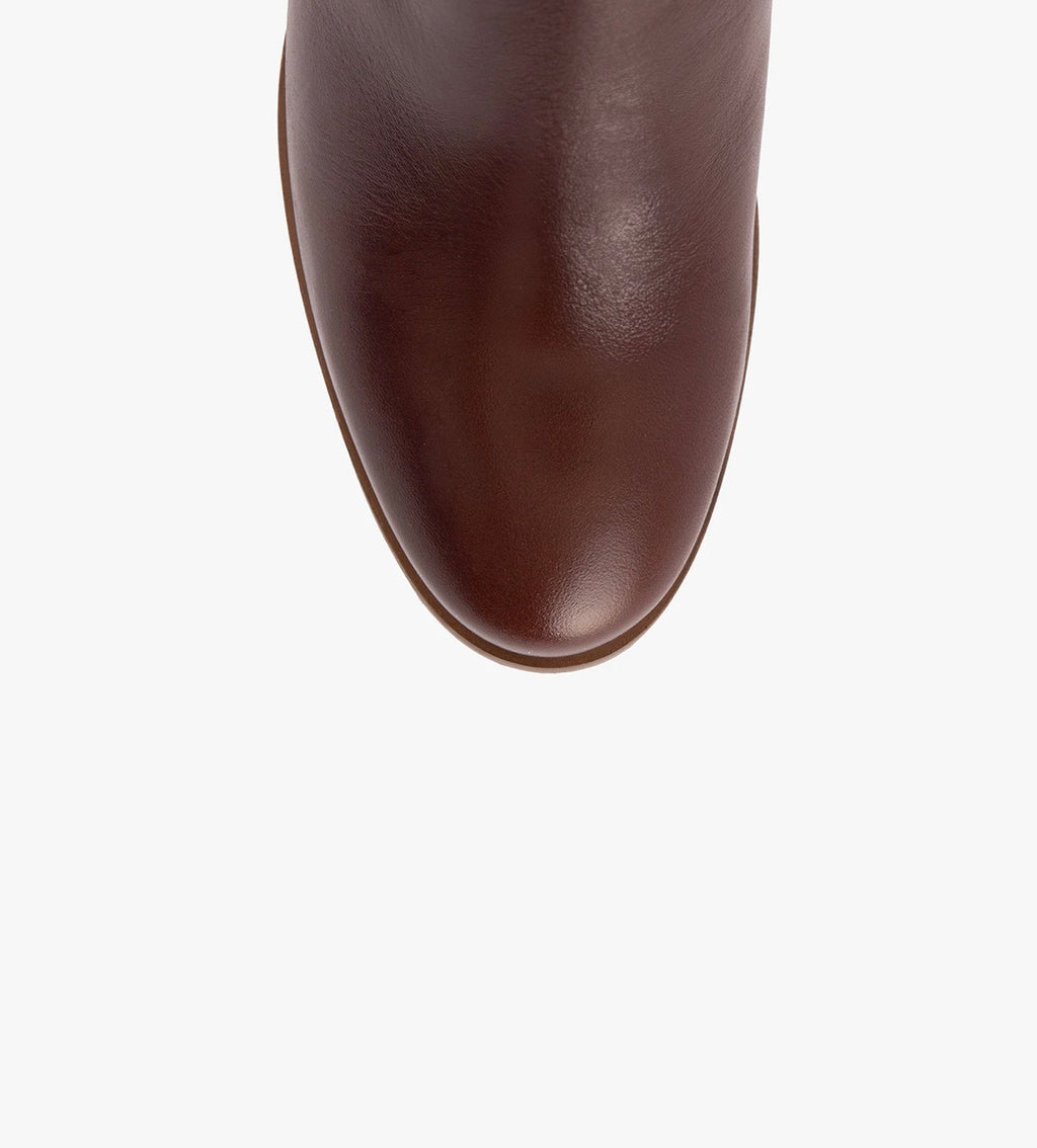 Bottines Giselle - Cuir lisse whisky - MAISON TOUFFET