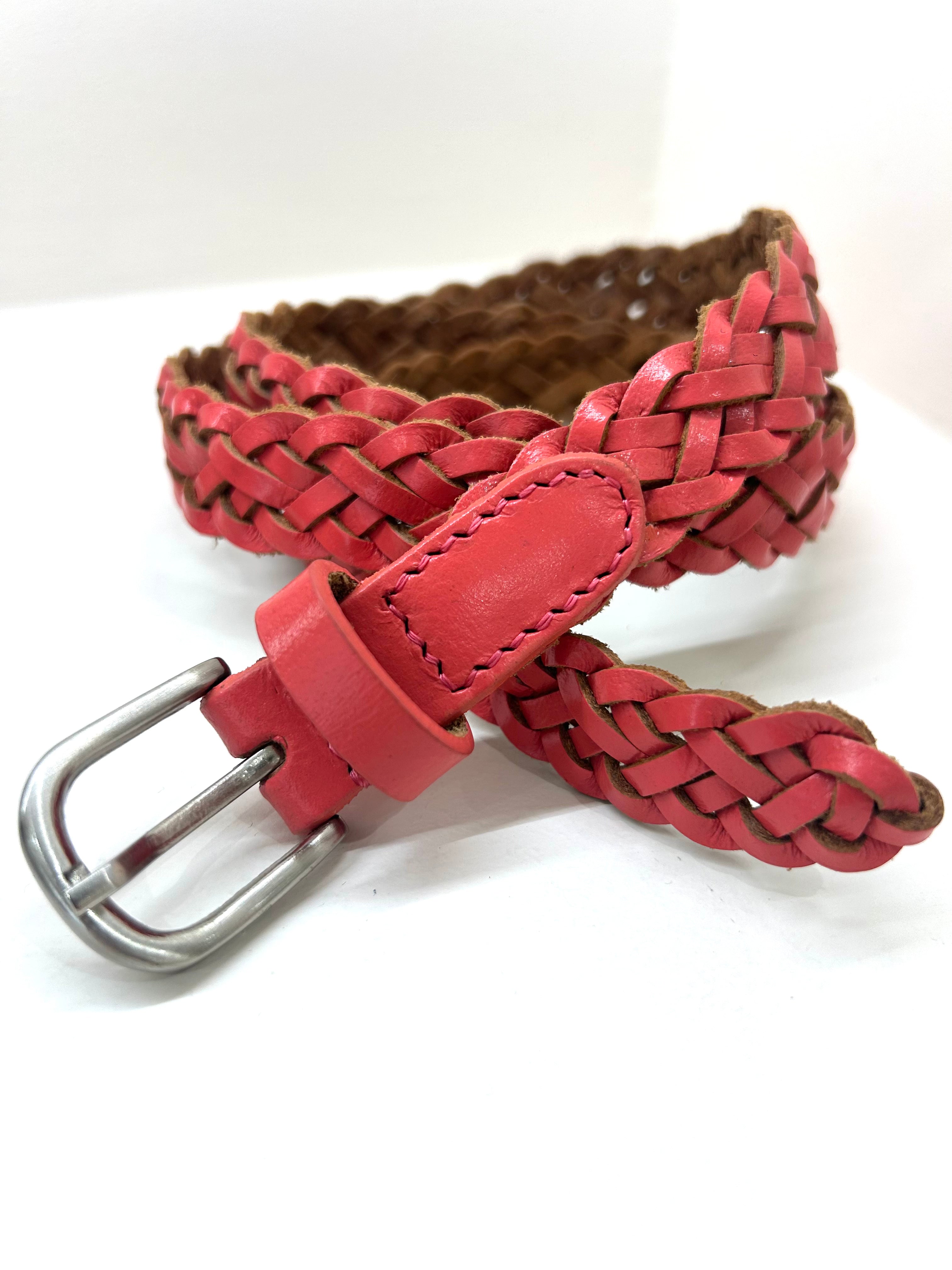 Ceinture cuir Claire corail