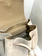 Sac à dos MLV cuir et daim beige