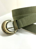 Ceinture en cuir Damaris kaki