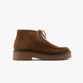 Derby Ava Cuir velours taupe - MAISON TOUFFET