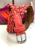 Ceinture cuir Claire corail