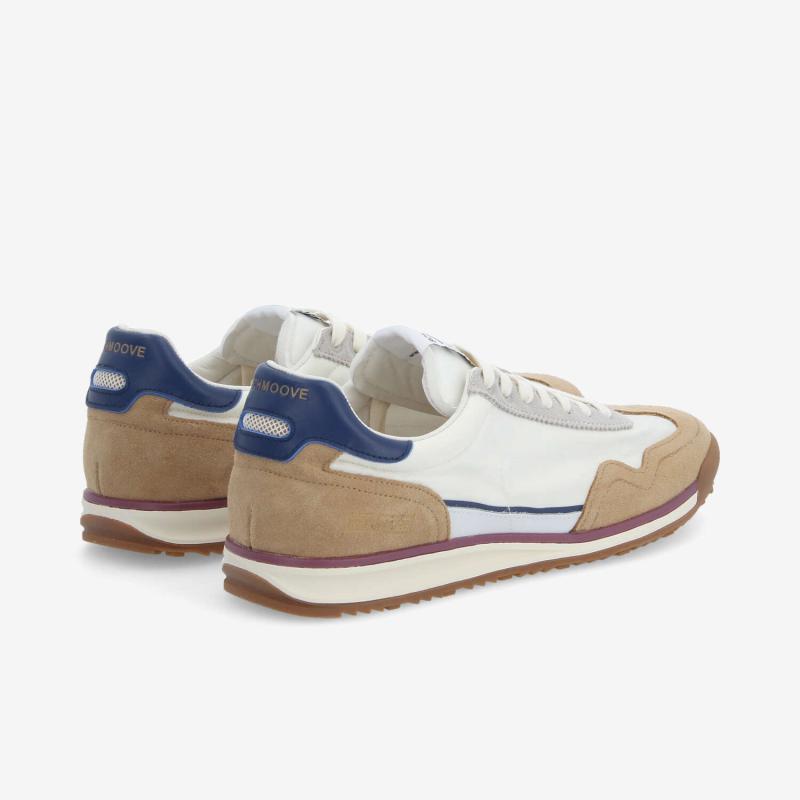 Basket SCHMOOVE Camden NYLON/SUEDE/NAP • BLANC CASSÉ/CAMEL/BLEU MARINE