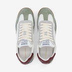 Basket SCHMOOVE Camden NYLON/SUEDE/NAP • BLANC CASSÉ/VERT/BORDEAUX