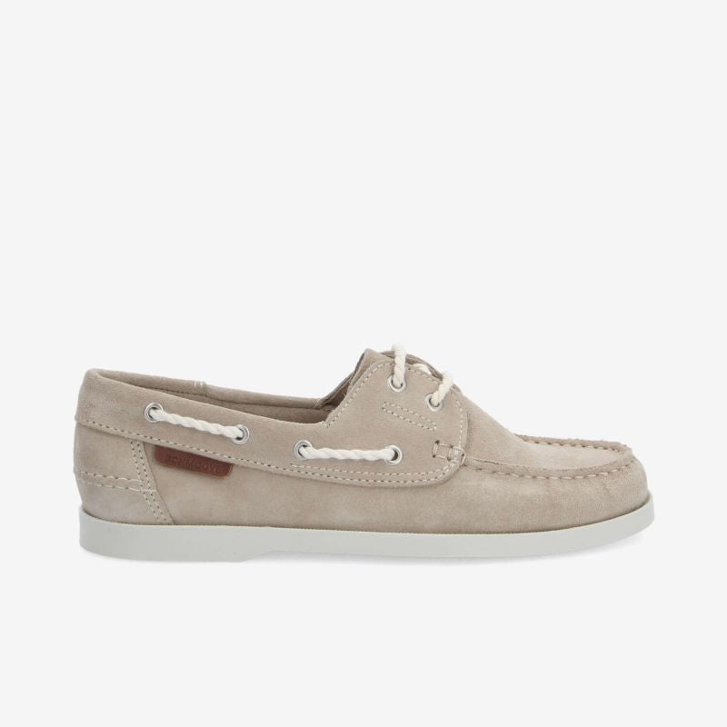 Chaussures bateau SCHMOOVE Shore boat - SUEDE • BEIGE