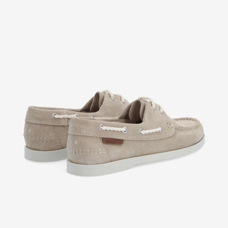 Chaussures bateau SCHMOOVE Shore boat - SUEDE • BEIGE