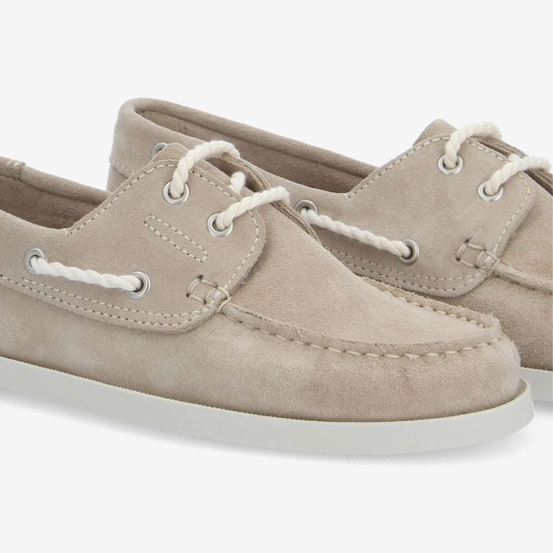 Chaussures bateau SCHMOOVE Shore boat - SUEDE • BEIGE