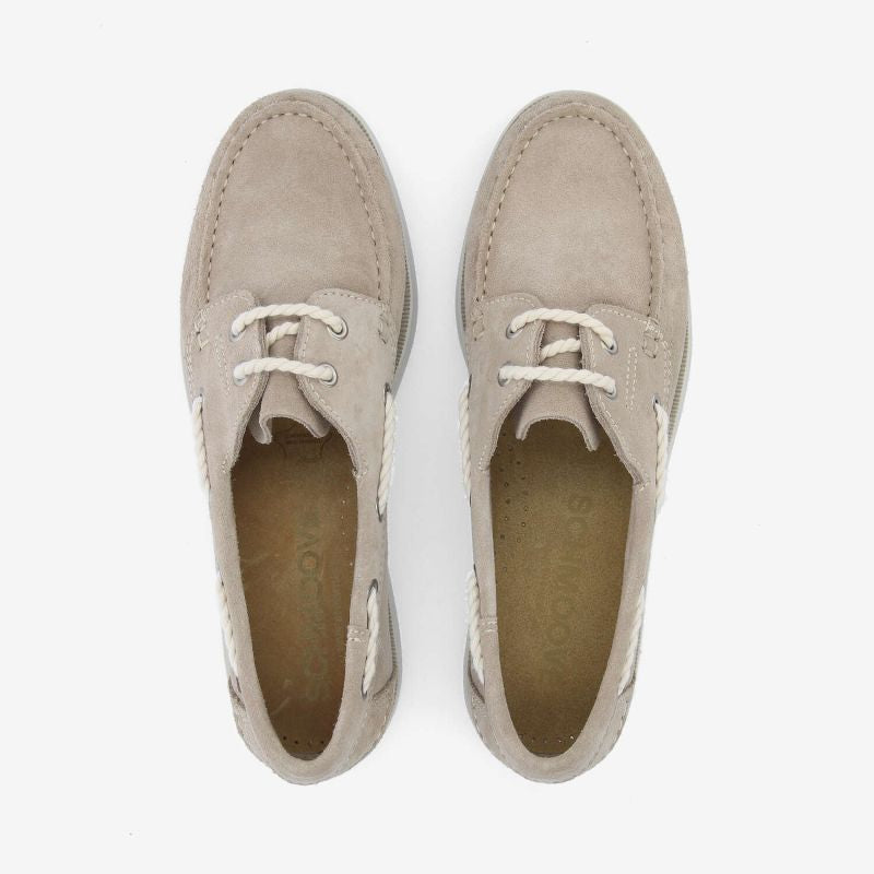 Chaussures bateau SCHMOOVE Shore boat - SUEDE • BEIGE
