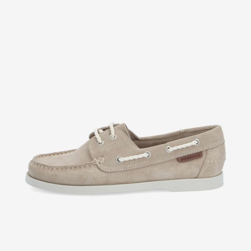 Chaussures bateau SCHMOOVE Shore boat - SUEDE • BEIGE