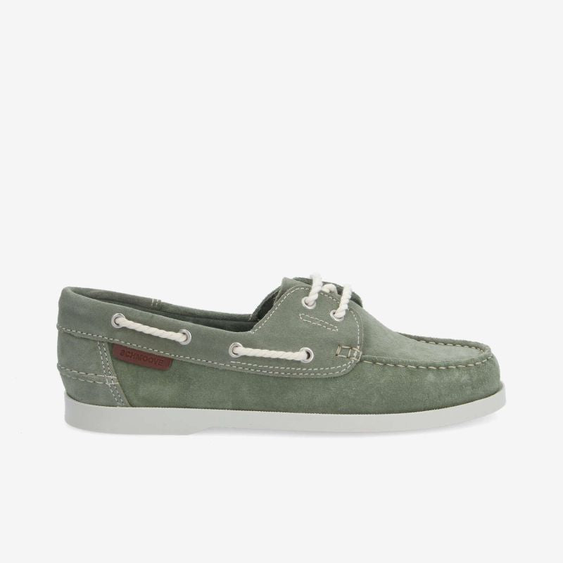 Chaussures bateau SCHMOOVE Shore boat - SUEDE • VERT