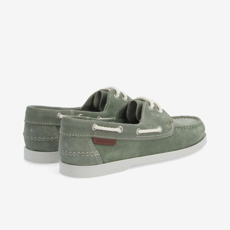 Chaussures bateau SCHMOOVE Shore boat - SUEDE • VERT