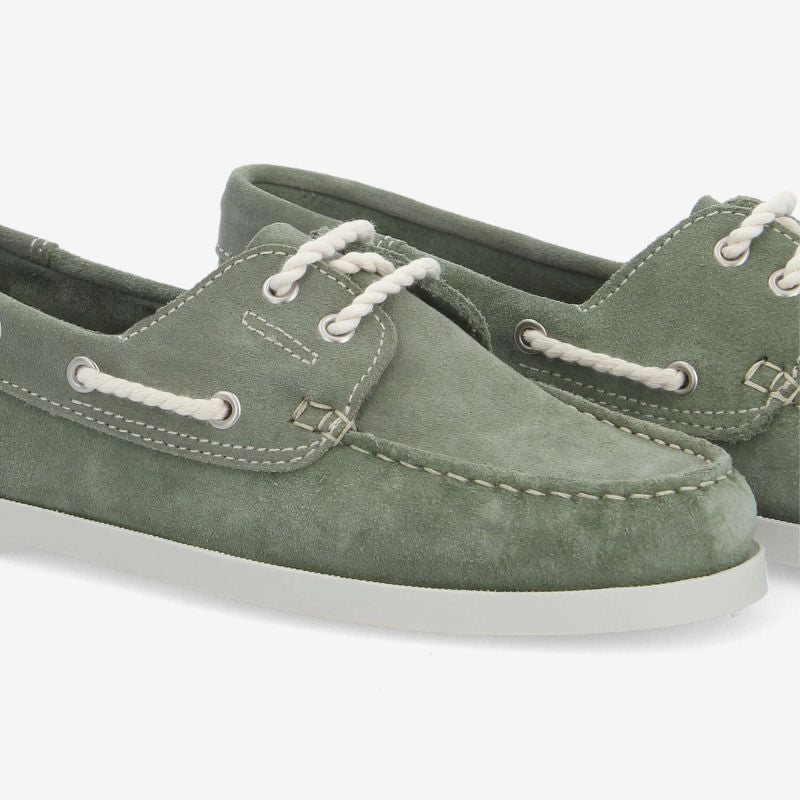 Chaussures bateau SCHMOOVE Shore boat - SUEDE • VERT