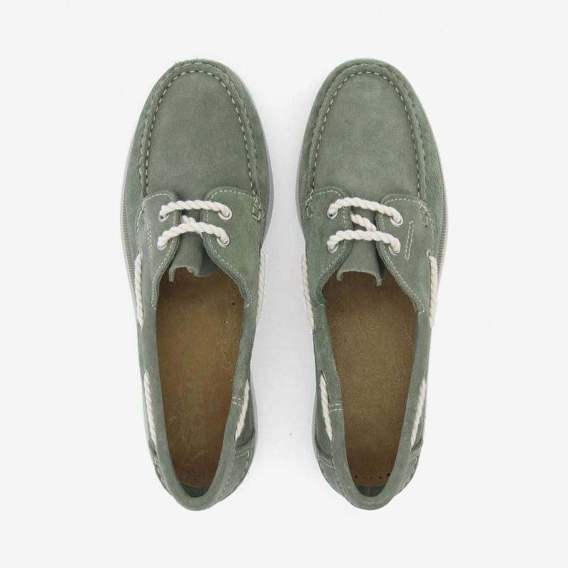 Chaussures bateau SCHMOOVE Shore boat - SUEDE • VERT