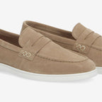Mocassins bateau SCHMOOVE SUEDE • CAMEL