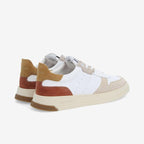 Sneaker SCHMOOVE NAP/SUEDE/MESH • BLANC/MARRON