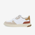 Sneaker SCHMOOVE NAP/SUEDE/MESH • BLANC/MARRON