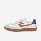 Sneakers SCHMOOVE - NAPPA/SUEDE/NAP • BLANC/BLANC CASSÉ/MARRON