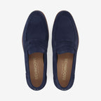 Mocassins SCHMOOVE - SUEDE LEATHER • BLEU MARINE
