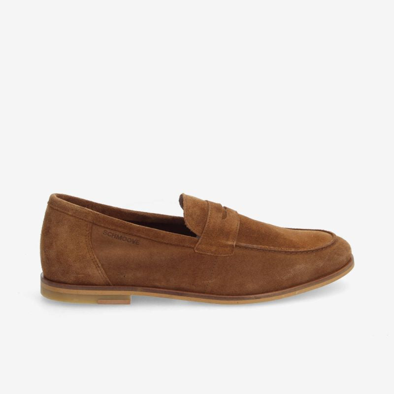 Mocassins SCHMOOVE - COWSUEDE • TABAC