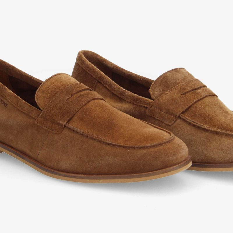 Mocassins SCHMOOVE - COWSUEDE • TABAC