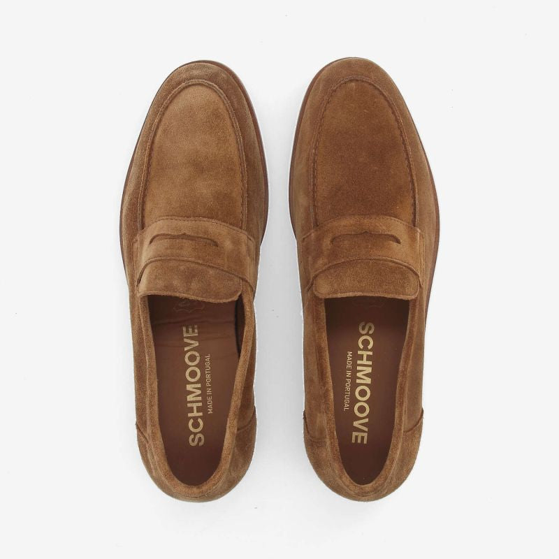 Mocassins SCHMOOVE - COWSUEDE • TABAC