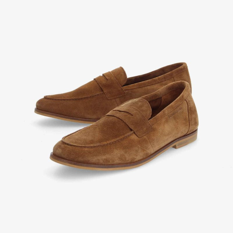 Mocassins SCHMOOVE - COWSUEDE • TABAC