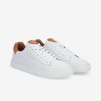 Sneaker SCHMOOVE - NAPPA/SUEDE • BLANC/MARRON