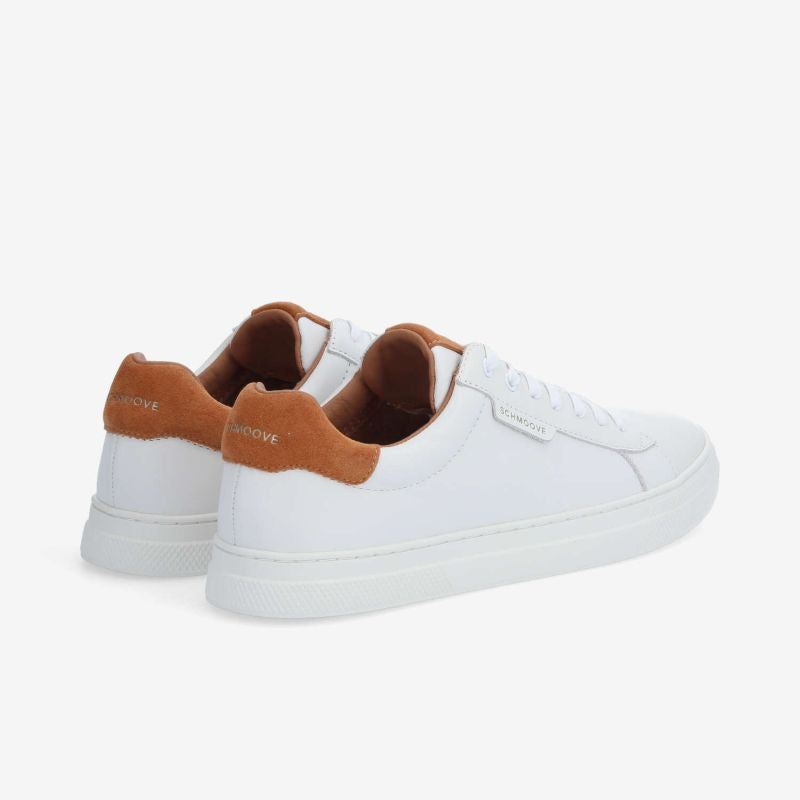 Sneaker SCHMOOVE - NAPPA/SUEDE • BLANC/MARRON