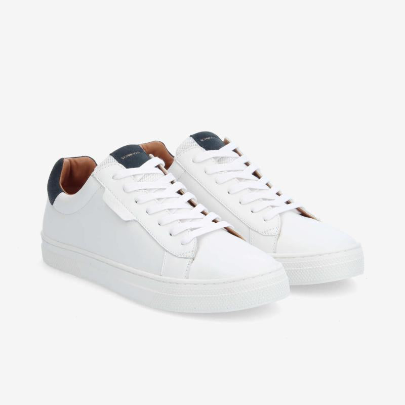 Sneaker SCHMOOVE - NAPPA/SUEDE • BLANC/BLEU