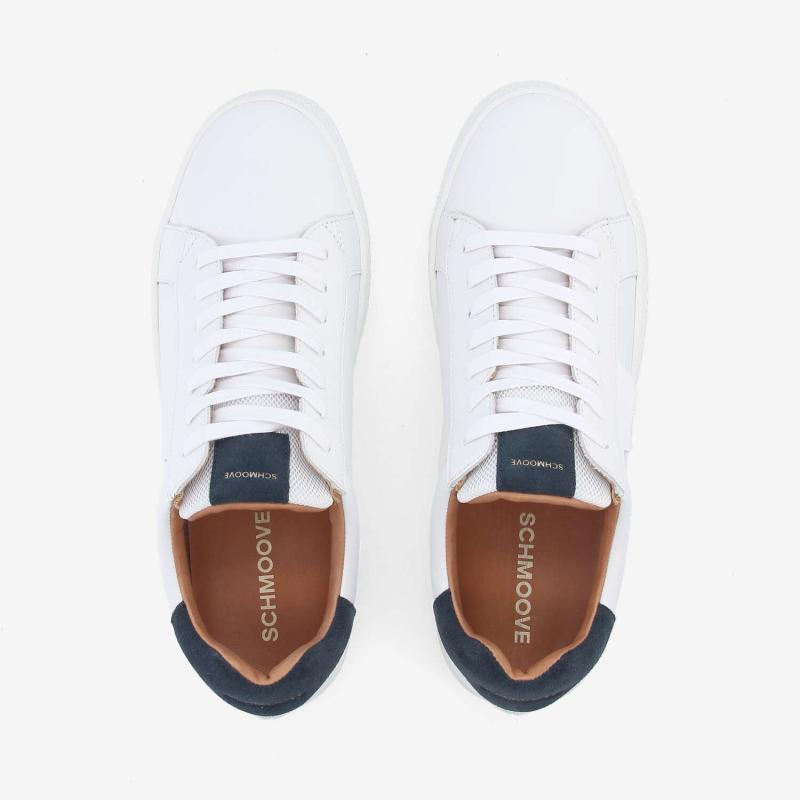 Sneaker SCHMOOVE - NAPPA/SUEDE • BLANC/BLEU