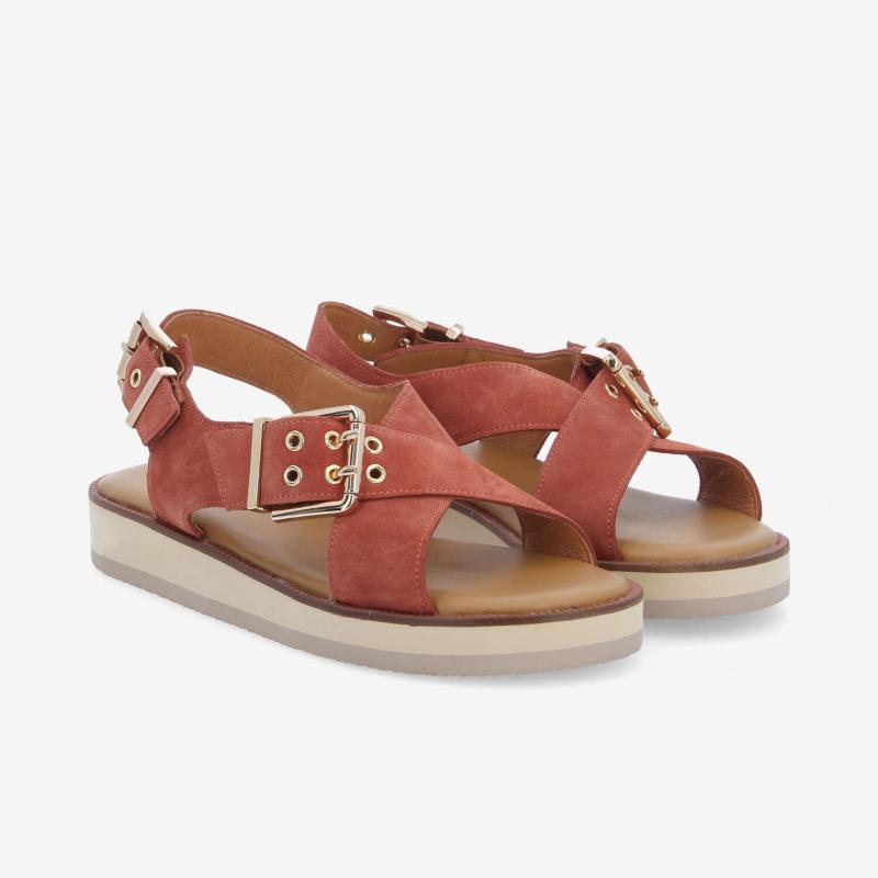 Sandales SCHMOOVE - SIGUI CROSS SANDAL W
SUEDE • TERACOTTA